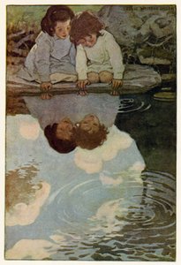 Looking Glass River (színes litó) alkotó: Jessie Willcox Smith