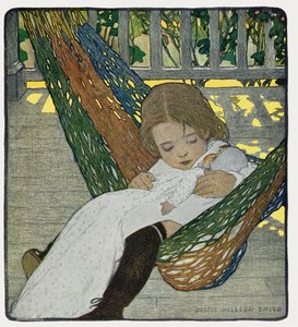 Ringató baba baba álomba alkotó: Jessie Willcox Smith