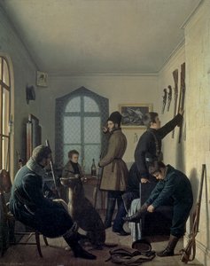 Vadászat előkészületei, 1836 alkotó: Jevgraf Fiodorovitch Krendovsky