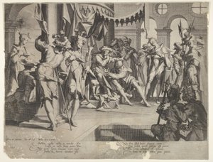 The Judge Bias Könnyeket ontva, IX. tábla a Thronus Justitiætől, 1605