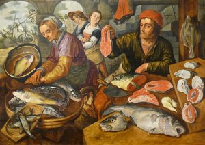 Francia: Le Marché aux poissons Halpiac alkotó: Joachim Beuckelaer