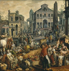 Piaci jelenet az Ecce Homo-val, 1565