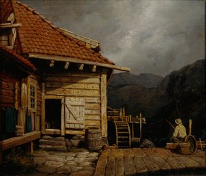 Svartidiket malom (olaj, vászon)