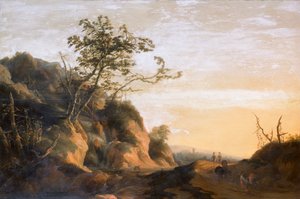 Utazók egy tájban (olaj, vászon) alkotó: Joachim Govertsz Camphuysen