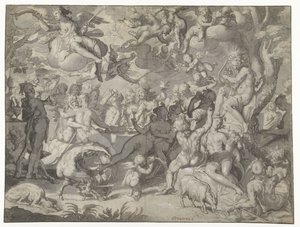 Peleusz és Thetis esküvője alkotó: Joachim Wtewael or Utewael