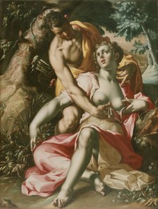 Cephalus és Procris (Procris halála), 1595-1600 körül (olaj, vászon) alkotó: Joachim Wtewael or Utewael or Wyewael