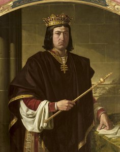 II. Ferdinánd aragóniai király (1452-1516) portréja alkotó: Joachin Dominguez Becquer