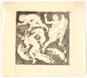 Actaeon halála alkotó: Joakim Frederik Skovgaard