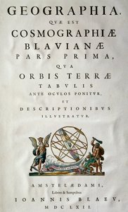 Atlas Maior, sive cosmografphiae Blaviana, Joan Blaeu (1596-1673) atlasza alkotó: Joan Blaeu