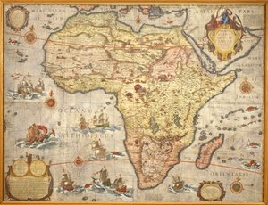 Afrika térképe 1686-ban, Joan Blaeu alkotó: Joan Blaeu