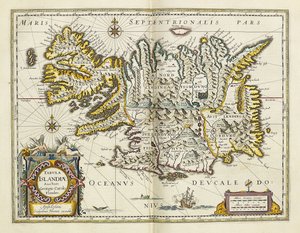 Izland térképe, "Atlas Maior Sive Cosmographia Blaviana", 1662 alkotó: Joan Blaeu