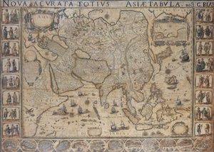 Nova  Acurata Totius Asiae Tabula, auct G. Blaeu, 1673 körüli (színes metszet) alkotó: Joan Blaeu