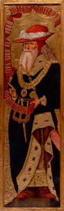 Ábrahám – Joan Gasco festménye (aktív 1500-1529) – kb. 1500 - Tempera panelen - 233,5x66,1 - Katalónia Nemzeti Művészeti Múzeum, Barcelona