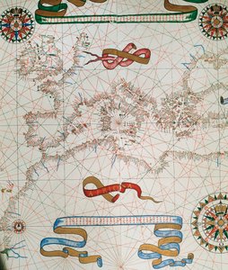 Európa és Észak-Afrika partjainak térképe, 1587