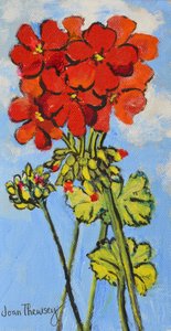 Geranium Spray,2017, (akril) alkotó: Joan Thewsey