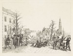 Romok Leidenben a puskaporos katasztrófa után, 1807