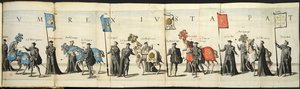 Temetési körmenet Antwerpenben V. Károly császár halála alkalmából, 1558, 1559.