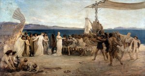 Marseille alapítása ie 600-ban - Protis és Gyptis esküvője (olaj, vászon) alkotó: Joanny Rave