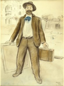 Joaquim Mir és a Sagrada Familia portréja alkotó: Joaquim Mir i Trinxet