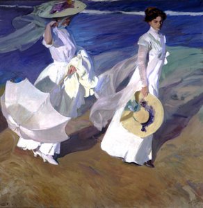 Séta a tengerparton alkotó: Joaquin Sorolla