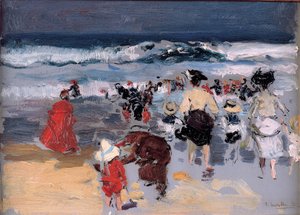 Tengerpart Biarritzban, 1906 alkotó: Joaquín Sorolla