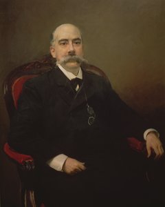 Emilio Castelar y Ripoll spanyol államférfi, szónok és író portréja alkotó: Joaquin Sorolla y Bastida