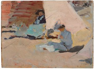A tengerpart, Biarritz alkotó: Joaquín Sorolla