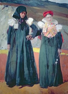 Hagyományos ruha az Anso-völgyből alkotó: Joaquin Sorolla y Bastida