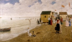 Sanlucar de Barrameda strandja Joaquin Turina Sand festménye (1847-1903) Magángyűjtemény. alkotó: Joaquin Turina Arenal