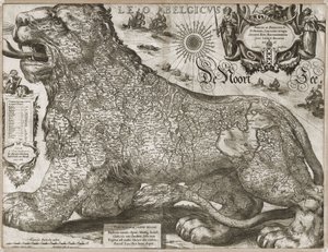 Leo Belgicus – Németalföld térképe (1611)