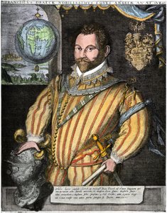 Sir Francis Drake portréja (metszet)