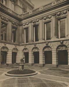 A Drapers Hall udvara a Throgmorton utcában, 1935.