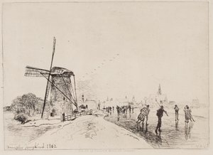 Kilátás Maaslins városára alkotó: Johan Barthold Jongkind