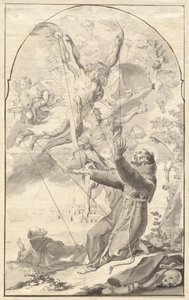 Szent Ferenc megbélyegzése alkotó: Johan Baptist Enzensberger