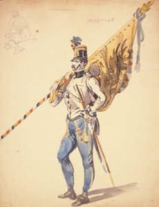 Magyar gyalogezred zászlóaljszínű tisztje, 1835-1848, XIX.