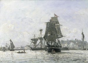 Große Segelboote in Honfleur