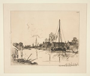 Le Canal (a csatorna) alkotó: Johan-Barthold Jongkind