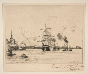 Rotterdam régi kikötője alkotó: Johan Barthold Jongkind