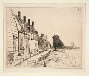 Házak a csatorna mellett alkotó: Johan Barthold Jongkind