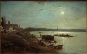 Mondschein über der Seine