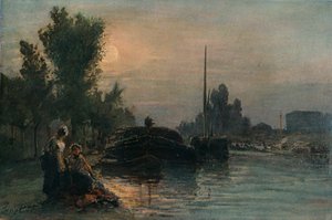 Holdfény, c1870, 1903 alkotó: Johan Barthold Jongkind