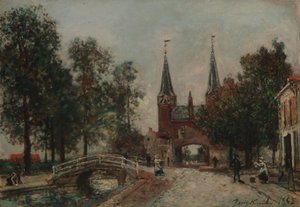 Jelenet Delftben alkotó: Johan Barthold Jongkind