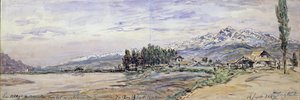 Havazás a hegyekben Grenoble-ban, 1882. szeptember 12. és 13. (guache) alkotó: Johan Barthold Jongkind