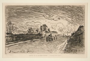 Kijárat a Cochin-házból (Faubourg Saint-Jacques) alkotó: Johan Barthold Jongkind