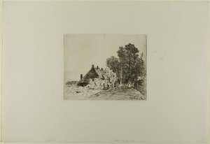 Az ápolónő, a hat metszetből álló könyvből, Hollandia látképei alkotó: Johan Barthold Jongkind