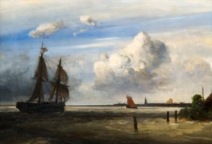 A Scheldt folyó torkolata, 1854.