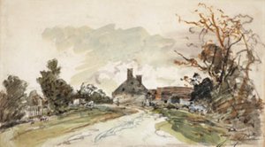 A Côte-Saint-Andrén keresztül vezető út Grenoble-ban alkotó: Johan Barthold Jongkind