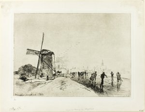 Kilátás Maassluis városára alkotó: Johan Barthold Jongkind