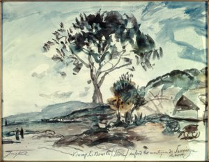 Virieux sur Bourbe / Isère alkotó: Johan Barthold Jongkind