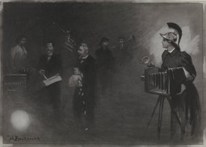 Illusztráció: De Amsterdammer: De Throne beszéd, szeptember 24. 1905